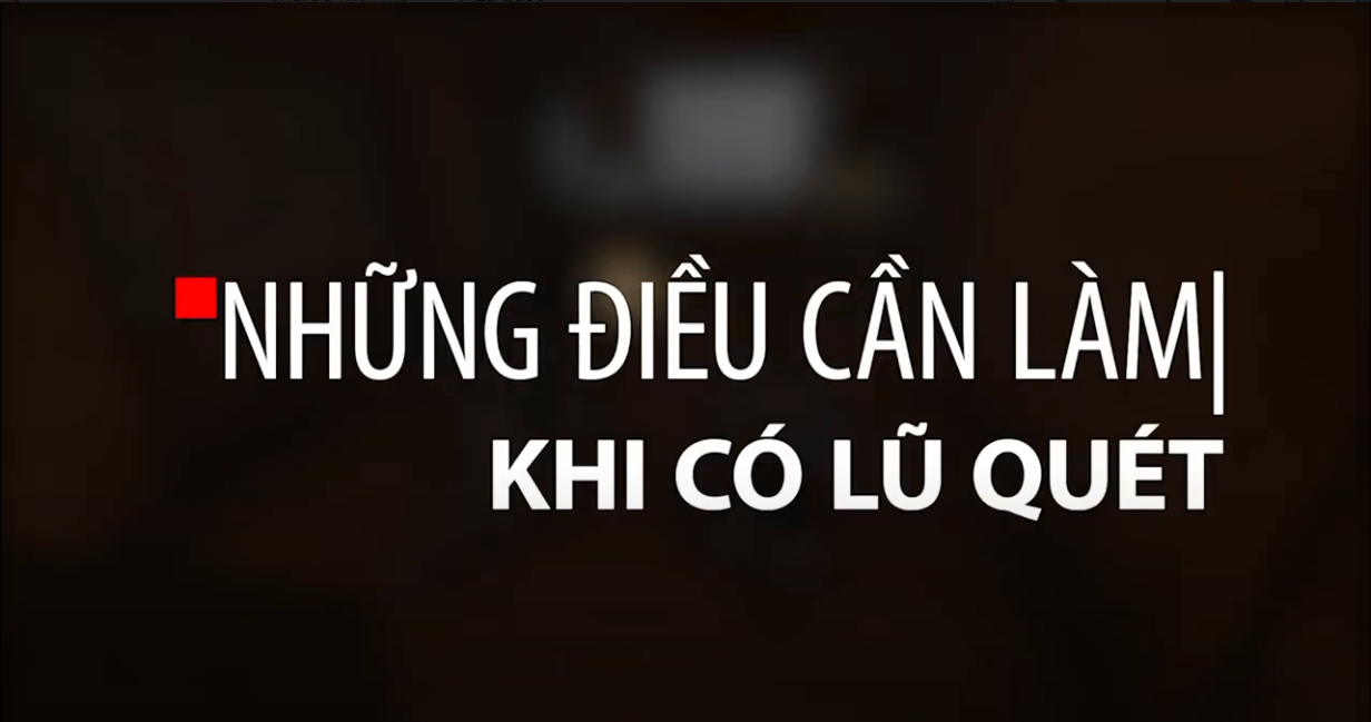 Tài liệu truyền thông về lũ quét