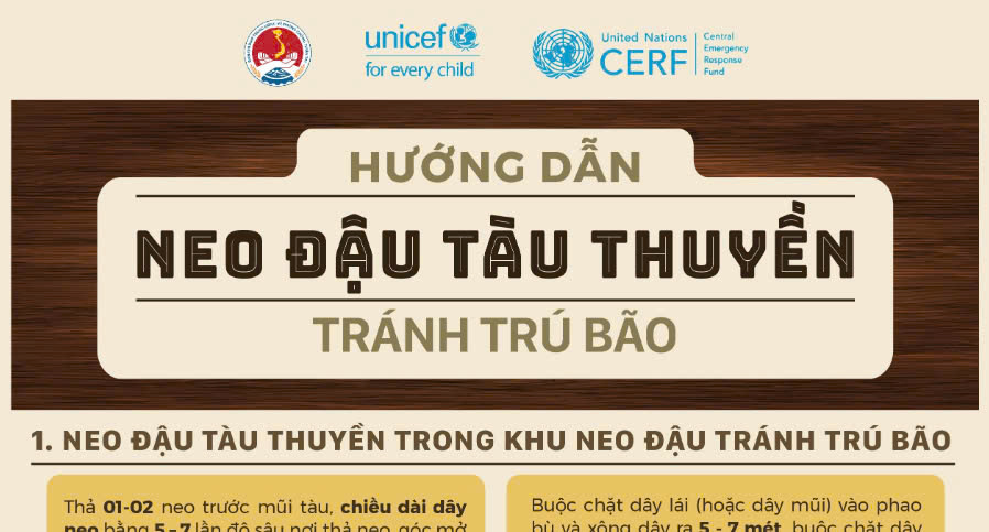 Hướng dẫn neo đậu tàu thuyền tránh trú bão