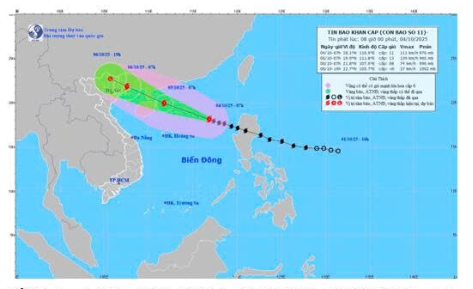 TIN BÃO KHẨN CẤP (Cơn bão số 11)
