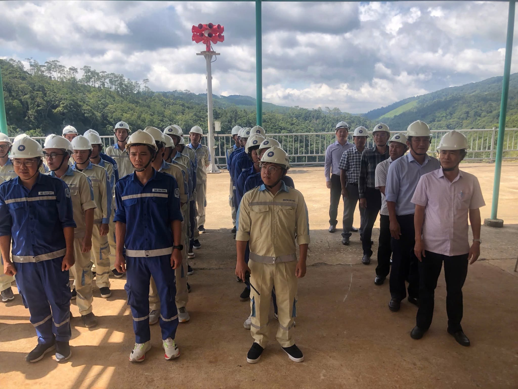 Diễn tập phòng, chống thiên tai công trình Thuỷ điện Thượng Kon Tum